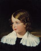 Friedrich von Amerling Knabenbildnis oil